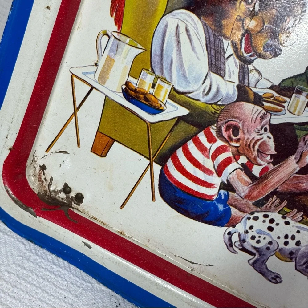Vintage 1950’s Aluminum TV Tray - Storybook Animal Characters-‎ - Picture 2 of 7